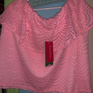 Hot Pink Lilly Pulitzer tube top!!
